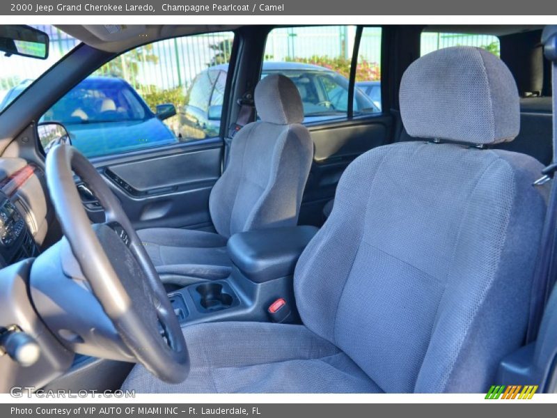 Champagne Pearlcoat / Camel 2000 Jeep Grand Cherokee Laredo