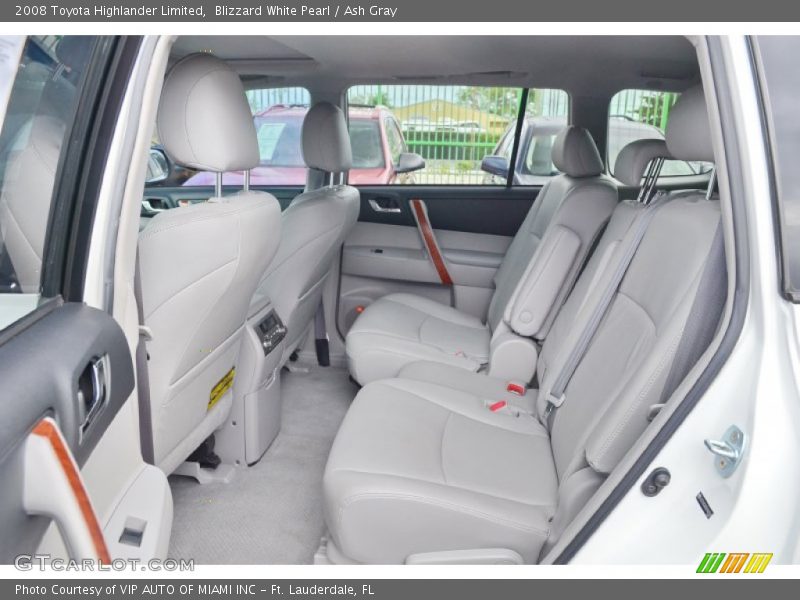 Blizzard White Pearl / Ash Gray 2008 Toyota Highlander Limited