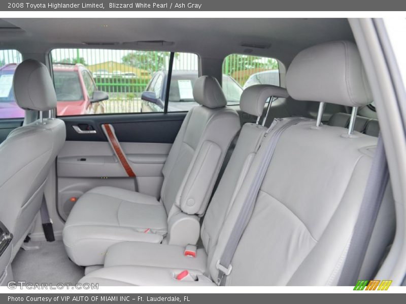 Blizzard White Pearl / Ash Gray 2008 Toyota Highlander Limited