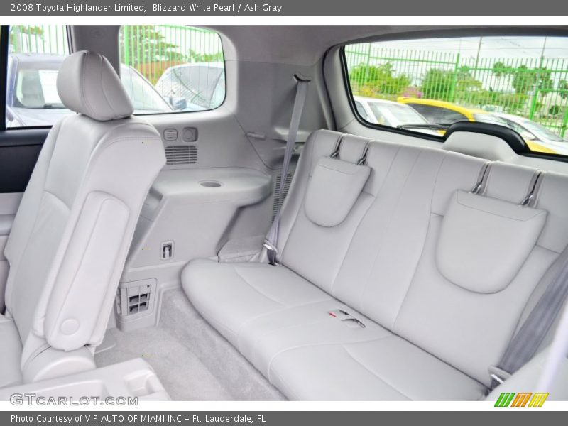 Blizzard White Pearl / Ash Gray 2008 Toyota Highlander Limited