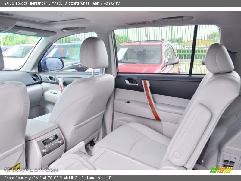 Blizzard White Pearl / Ash Gray 2008 Toyota Highlander Limited