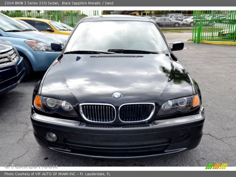 Black Sapphire Metallic / Sand 2004 BMW 3 Series 330i Sedan