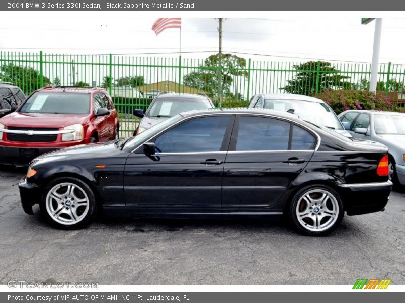 Black Sapphire Metallic / Sand 2004 BMW 3 Series 330i Sedan