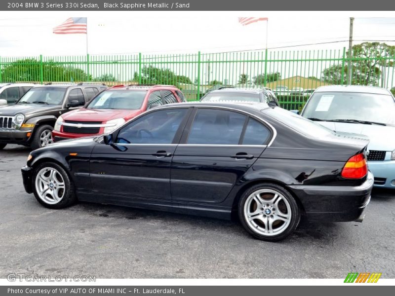 Black Sapphire Metallic / Sand 2004 BMW 3 Series 330i Sedan