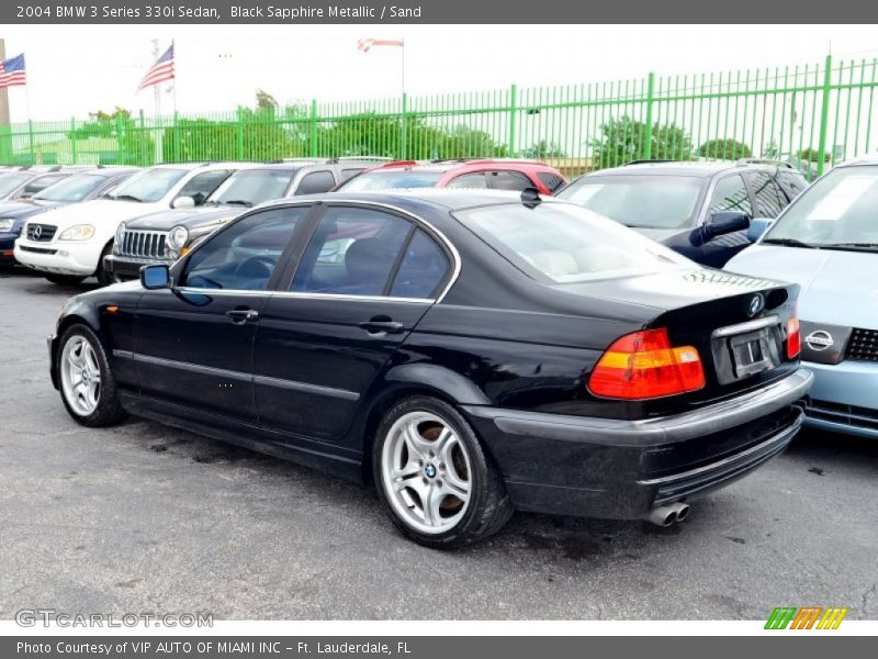 Black Sapphire Metallic / Sand 2004 BMW 3 Series 330i Sedan