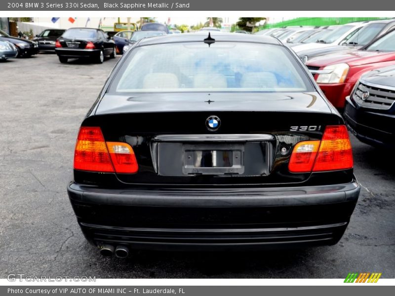 Black Sapphire Metallic / Sand 2004 BMW 3 Series 330i Sedan