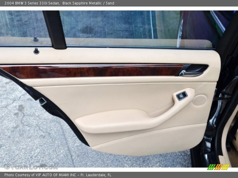 Black Sapphire Metallic / Sand 2004 BMW 3 Series 330i Sedan