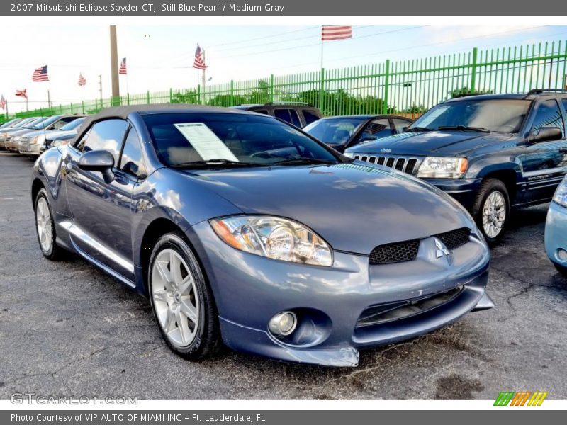 Still Blue Pearl / Medium Gray 2007 Mitsubishi Eclipse Spyder GT