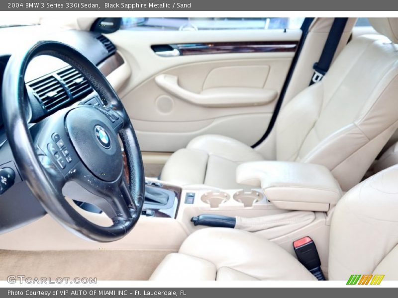 Black Sapphire Metallic / Sand 2004 BMW 3 Series 330i Sedan