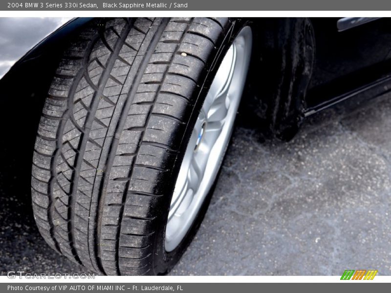 Black Sapphire Metallic / Sand 2004 BMW 3 Series 330i Sedan