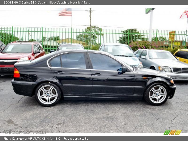 Black Sapphire Metallic / Sand 2004 BMW 3 Series 330i Sedan