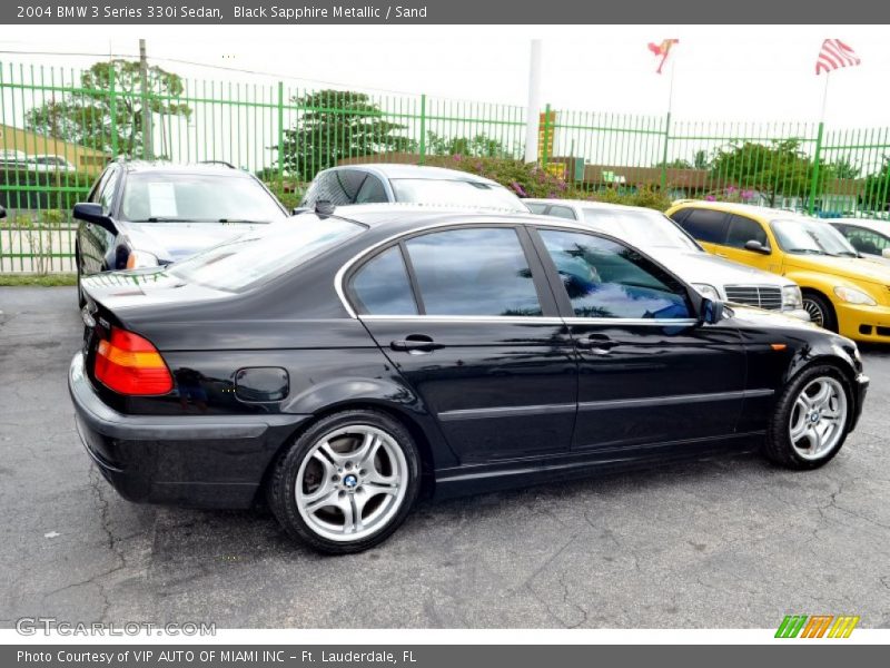 Black Sapphire Metallic / Sand 2004 BMW 3 Series 330i Sedan