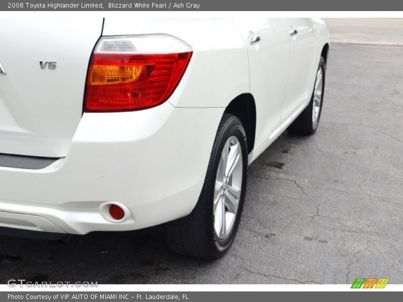 Blizzard White Pearl / Ash Gray 2008 Toyota Highlander Limited