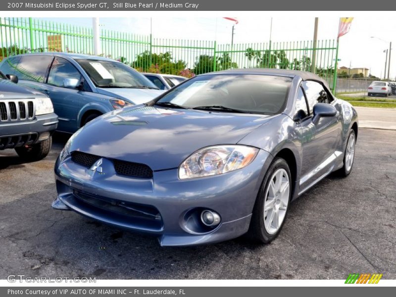 Still Blue Pearl / Medium Gray 2007 Mitsubishi Eclipse Spyder GT