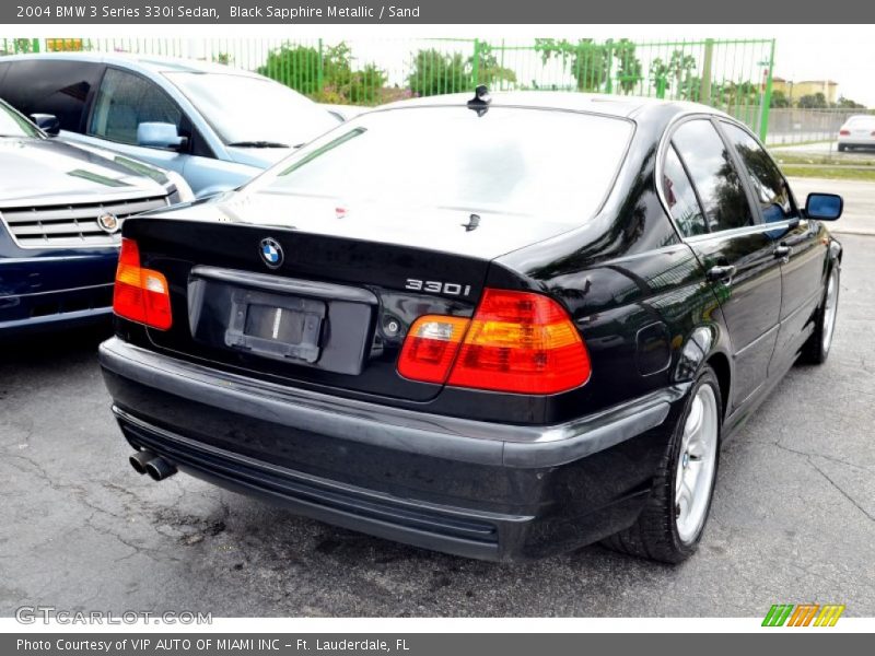Black Sapphire Metallic / Sand 2004 BMW 3 Series 330i Sedan