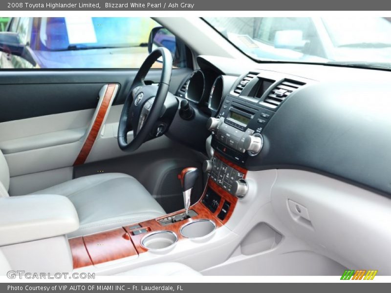 Blizzard White Pearl / Ash Gray 2008 Toyota Highlander Limited