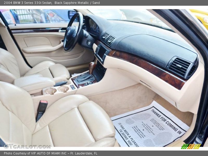 Black Sapphire Metallic / Sand 2004 BMW 3 Series 330i Sedan