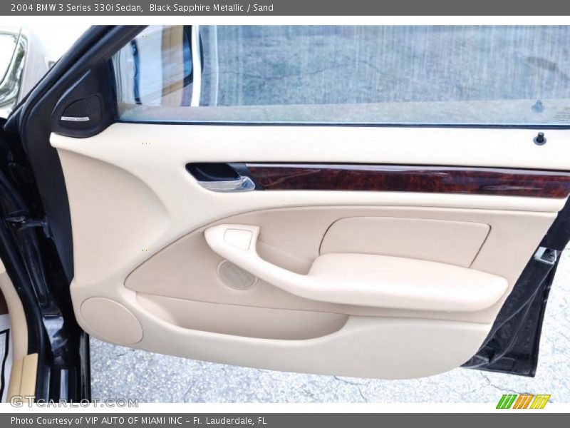 Black Sapphire Metallic / Sand 2004 BMW 3 Series 330i Sedan