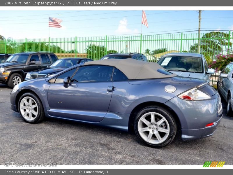 Still Blue Pearl / Medium Gray 2007 Mitsubishi Eclipse Spyder GT
