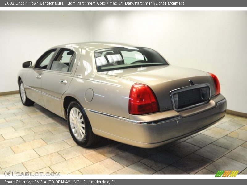Light Parchment Gold / Medium Dark Parchment/Light Parchment 2003 Lincoln Town Car Signature