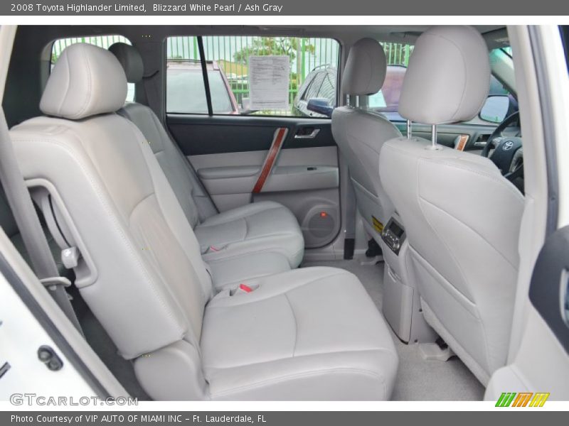 Blizzard White Pearl / Ash Gray 2008 Toyota Highlander Limited