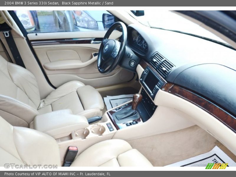 Black Sapphire Metallic / Sand 2004 BMW 3 Series 330i Sedan