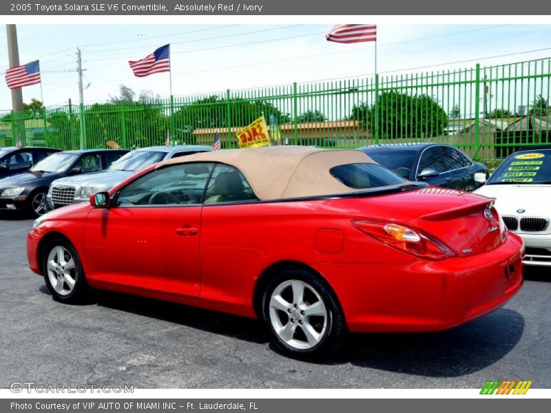 Absolutely Red / Ivory 2005 Toyota Solara SLE V6 Convertible