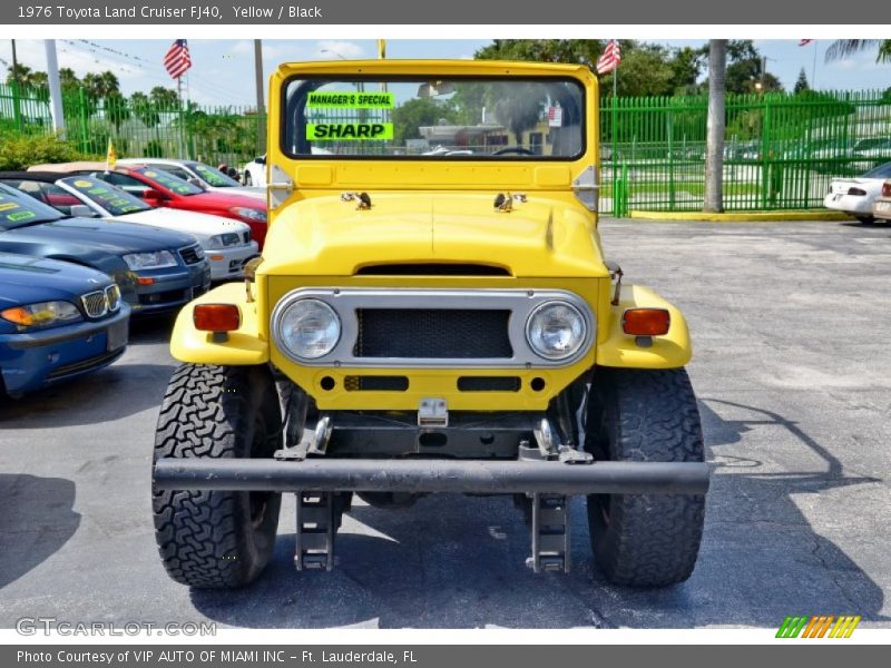 Yellow / Black 1976 Toyota Land Cruiser FJ40