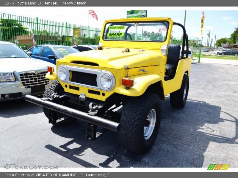 Yellow / Black 1976 Toyota Land Cruiser FJ40