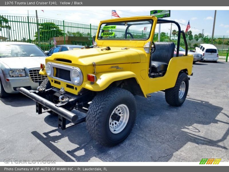 Yellow / Black 1976 Toyota Land Cruiser FJ40