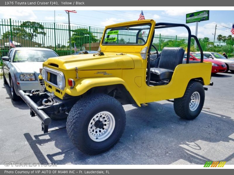Yellow / Black 1976 Toyota Land Cruiser FJ40