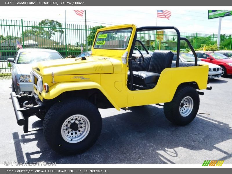 Yellow / Black 1976 Toyota Land Cruiser FJ40