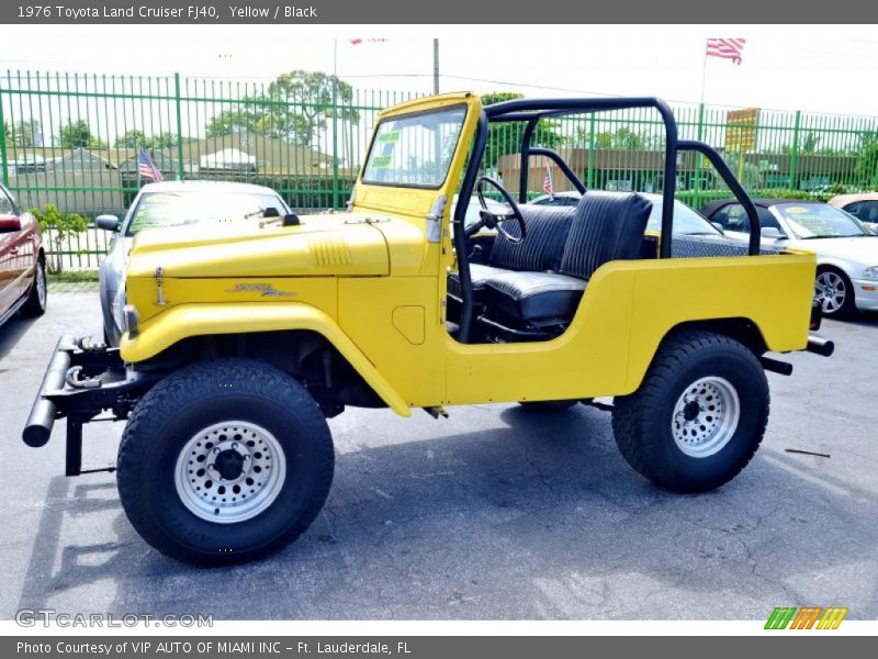 Yellow / Black 1976 Toyota Land Cruiser FJ40