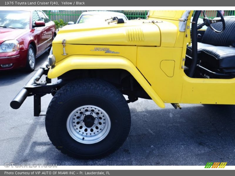 Yellow / Black 1976 Toyota Land Cruiser FJ40