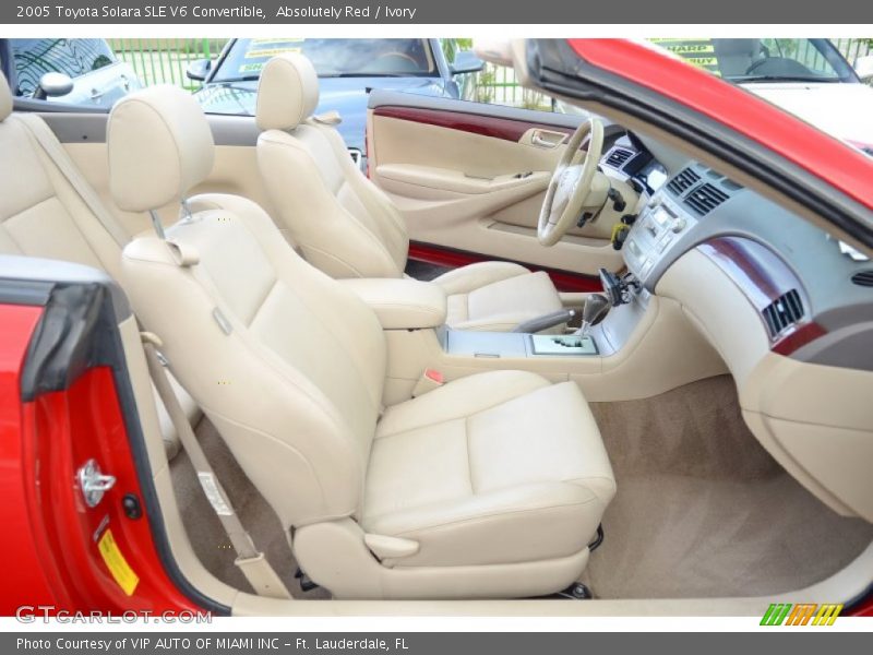 Absolutely Red / Ivory 2005 Toyota Solara SLE V6 Convertible