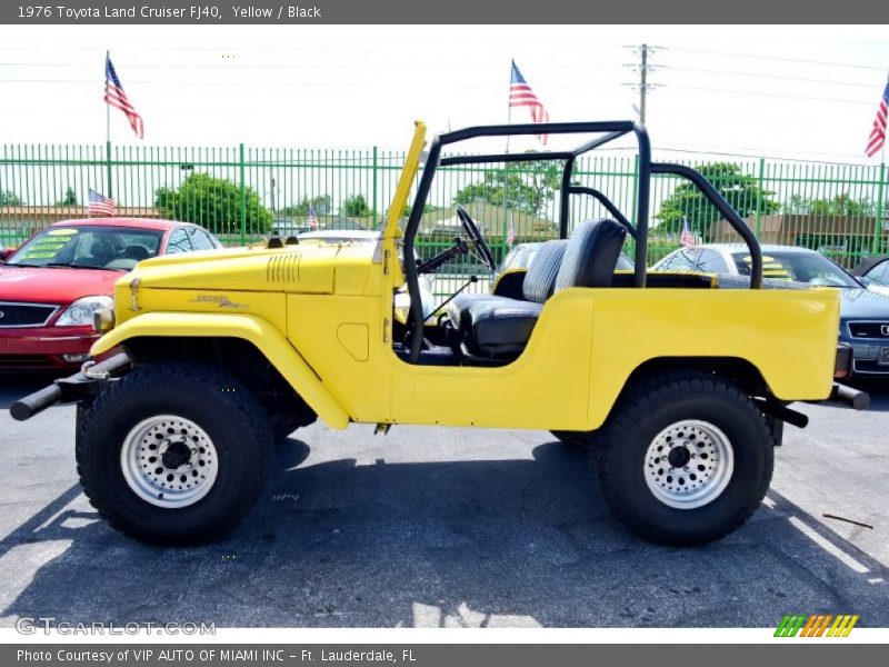 Yellow / Black 1976 Toyota Land Cruiser FJ40