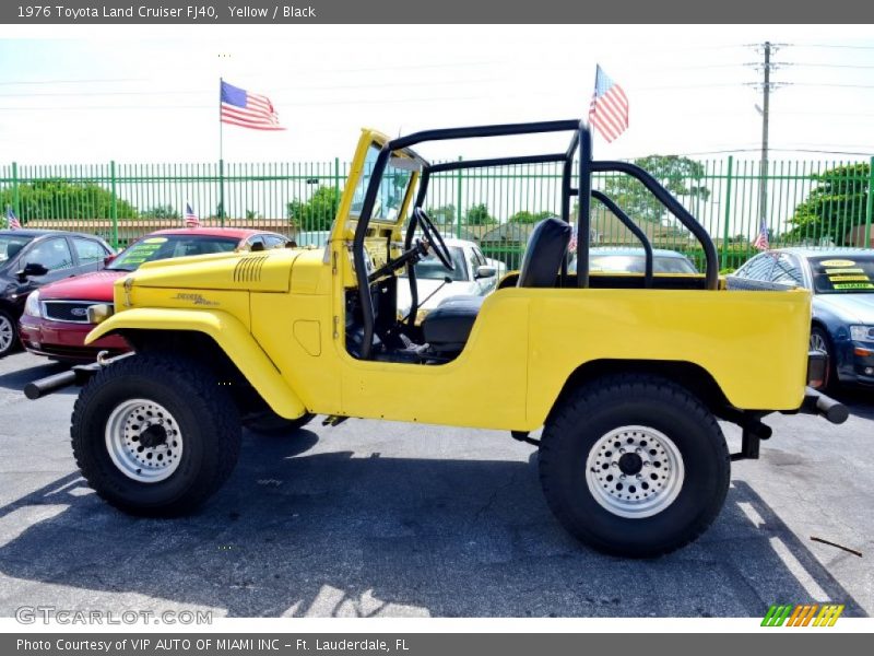 Yellow / Black 1976 Toyota Land Cruiser FJ40
