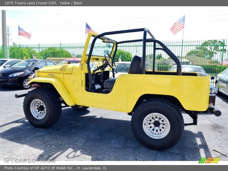 Yellow / Black 1976 Toyota Land Cruiser FJ40