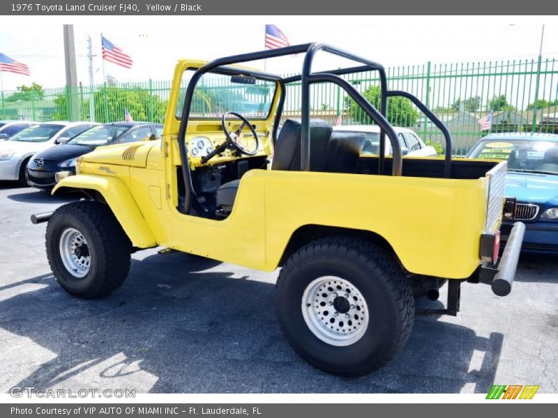 Yellow / Black 1976 Toyota Land Cruiser FJ40