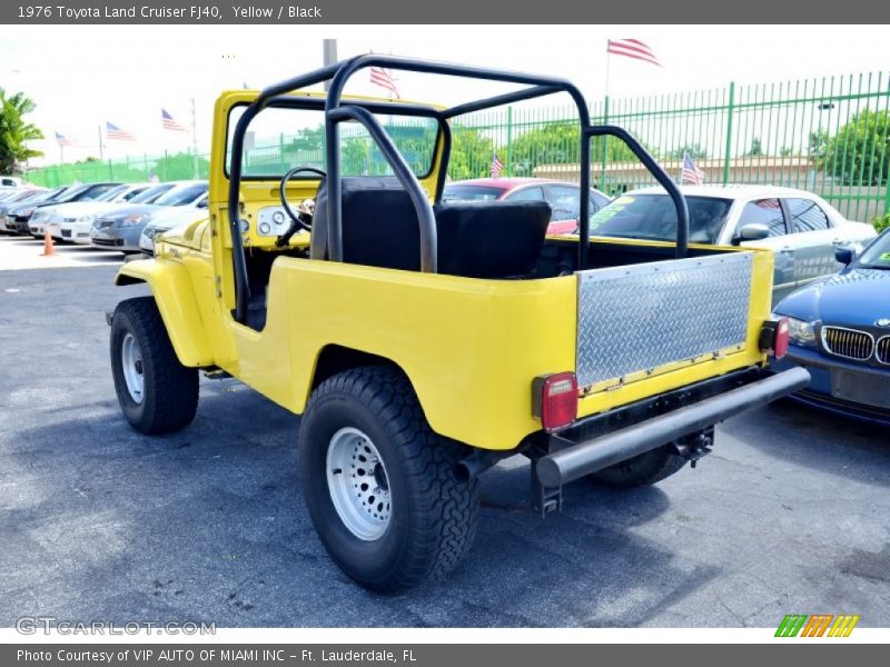 Yellow / Black 1976 Toyota Land Cruiser FJ40