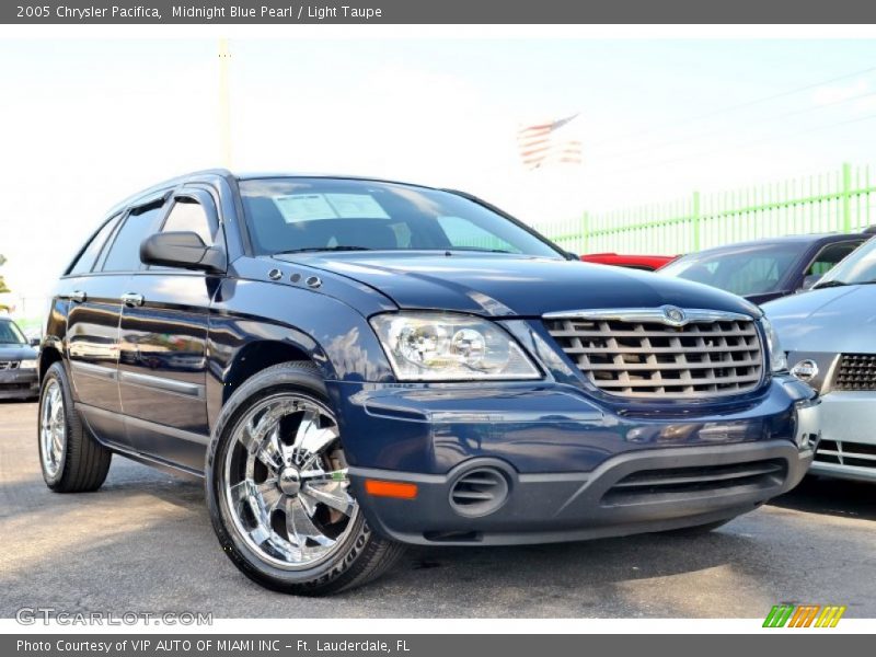 Midnight Blue Pearl / Light Taupe 2005 Chrysler Pacifica