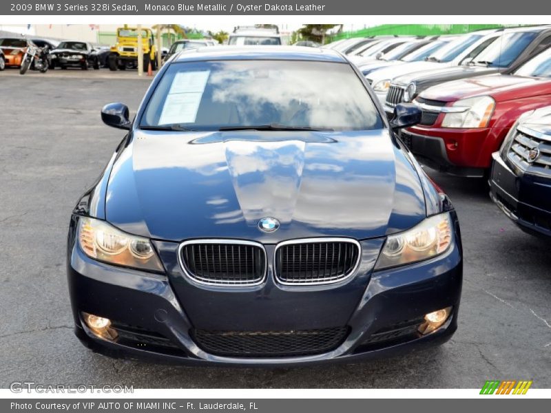 Monaco Blue Metallic / Oyster Dakota Leather 2009 BMW 3 Series 328i Sedan