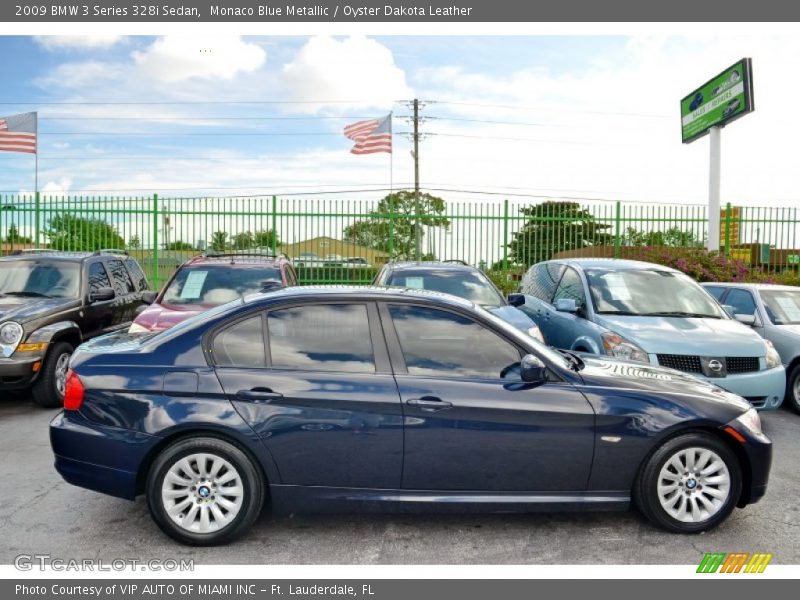 Monaco Blue Metallic / Oyster Dakota Leather 2009 BMW 3 Series 328i Sedan