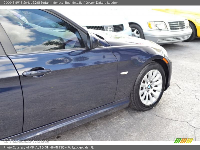 Monaco Blue Metallic / Oyster Dakota Leather 2009 BMW 3 Series 328i Sedan