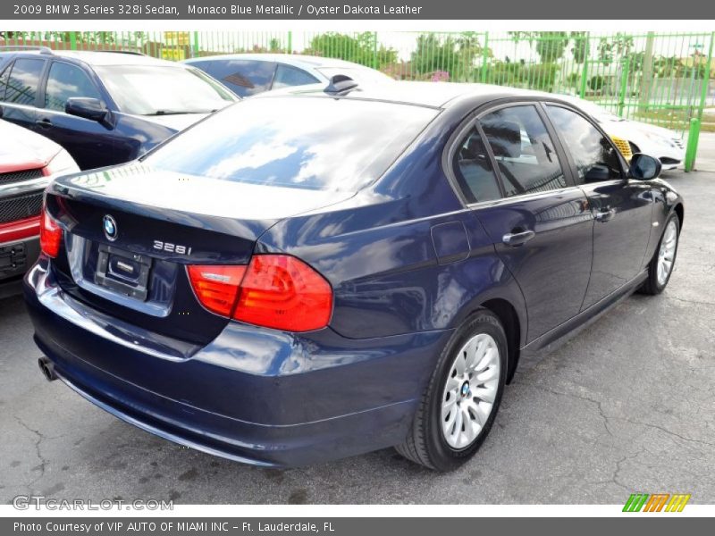 Monaco Blue Metallic / Oyster Dakota Leather 2009 BMW 3 Series 328i Sedan