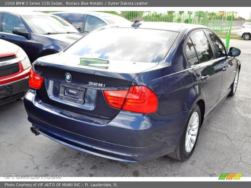Monaco Blue Metallic / Oyster Dakota Leather 2009 BMW 3 Series 328i Sedan