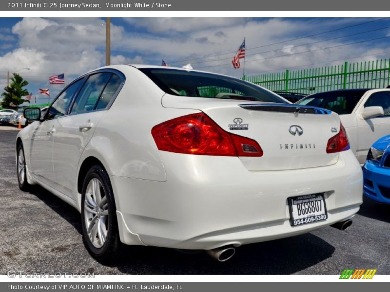 Moonlight White / Stone 2011 Infiniti G 25 Journey Sedan