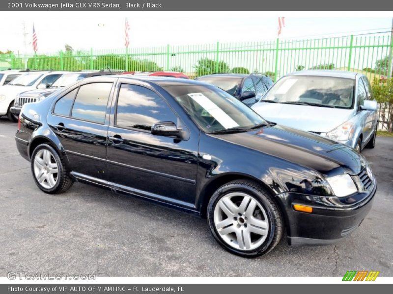 Black / Black 2001 Volkswagen Jetta GLX VR6 Sedan