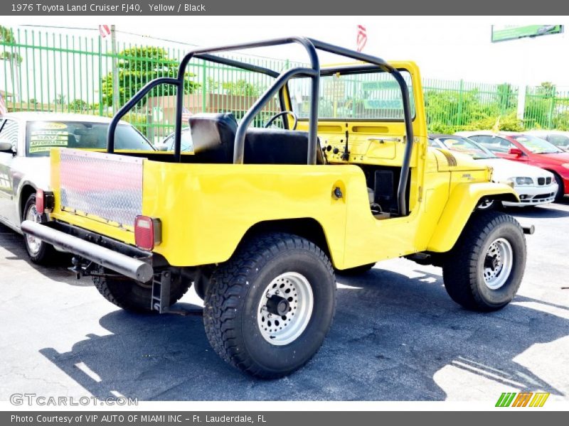 Yellow / Black 1976 Toyota Land Cruiser FJ40