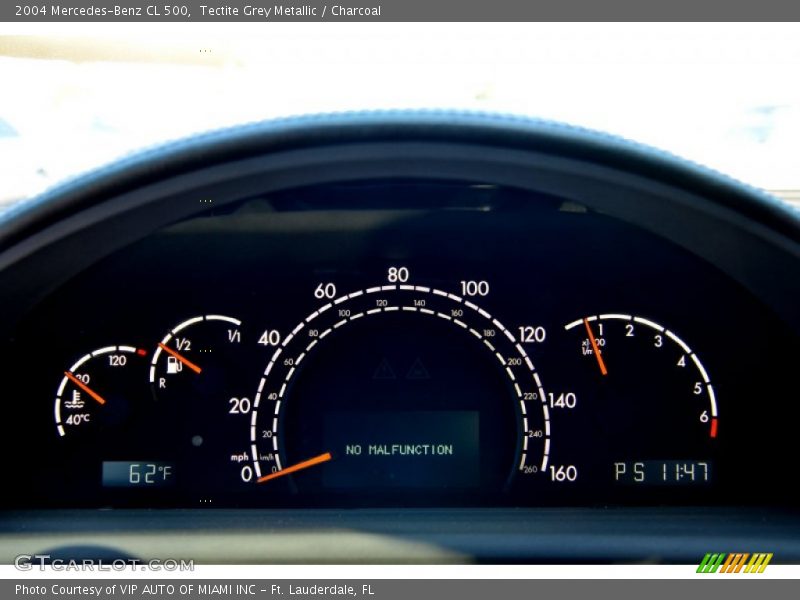 Tectite Grey Metallic / Charcoal 2004 Mercedes-Benz CL 500